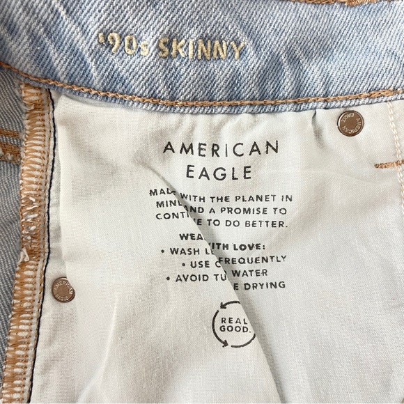 American Eagle Stretch '90s Skinny Jean Stretch Light Wash size 4 - Picture 11 of 11